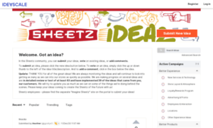 Sheetz.ideascale.com thumbnail