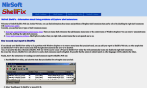 Shellfix.nirsoft.net thumbnail