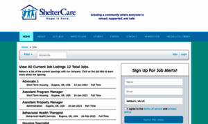 Sheltercare.applicantpool.com thumbnail
