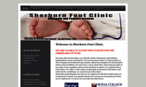 Sherburnfootclinic.co.uk thumbnail