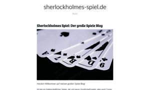 Sherlockholmes-spiel.de thumbnail