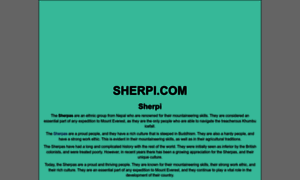 Sherpi.com thumbnail