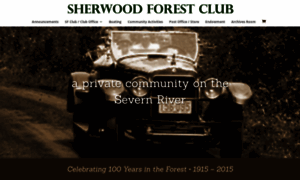 Sherwoodforestclub.org thumbnail