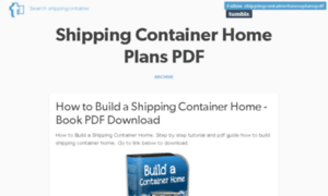 Shippingcontainerhouseplanspdf.tumblr.com thumbnail