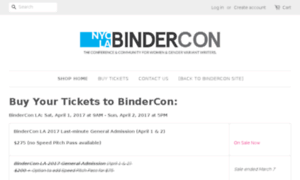 Shop.bindercon.com thumbnail