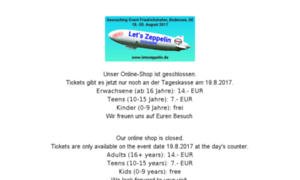 Shop.letszeppelin.de thumbnail