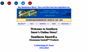 Shop.southernsnow.com thumbnail