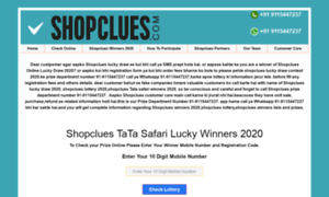 Shopclueswinners.com thumbnail