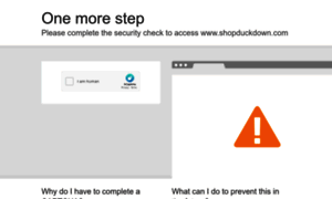 Shopduckdown.com thumbnail