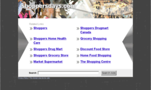 Shoppersdays.com thumbnail