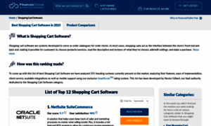 Shopping-cart-software.financesonline.com thumbnail