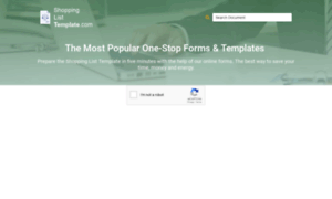 Shopping-list-template.com thumbnail