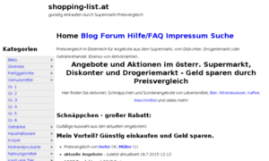Shopping-list.at thumbnail