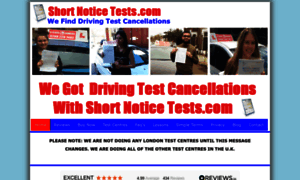 Shortnoticetests.com thumbnail