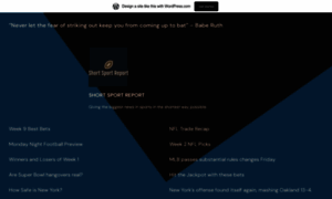 Shortsportreport.wordpress.com thumbnail
