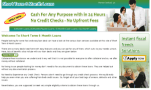 Shortterm6monthloans.co.uk thumbnail