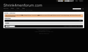 Shrink4menforum.com thumbnail