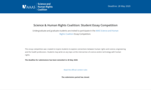 Shrstudentessay.aaas.org thumbnail