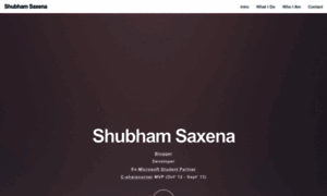 Shubhamsaxena.com thumbnail