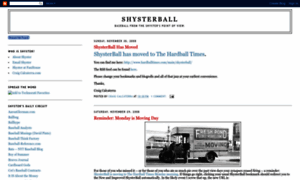 Shysterball.blogspot.com thumbnail