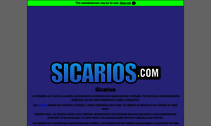 Sicarios.com thumbnail