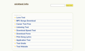 Sicktest.info thumbnail