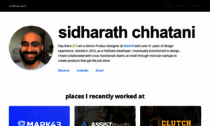 Sidharath.com thumbnail