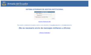 Sigein.armada.mil.ec server and hosting history