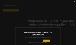 Sigmaimpexinc.com thumbnail