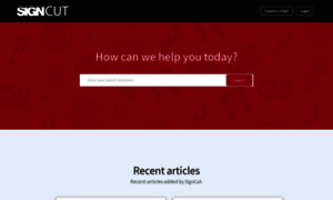 Signcut.freshdesk.com thumbnail
