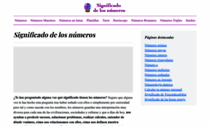 Significadodelosnumeros.com thumbnail