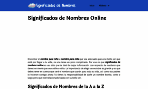 Significadosdenombres.online thumbnail