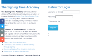 Signingtimeacademy.com thumbnail