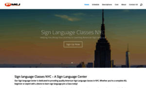 Signlanguageclassesnyc.com thumbnail