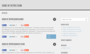 Signsofdepression.info thumbnail