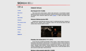 Signumbelli1914.cz thumbnail