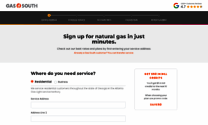 Signup.gassouth.com thumbnail