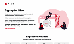 Signup.hive.io thumbnail