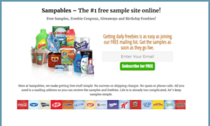 Signup.sampables.com thumbnail