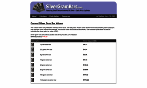 Silvergrambars.com thumbnail