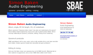 Simonbaken-audio-engineering.nl thumbnail