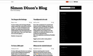 Simonwdixon.wordpress.com thumbnail