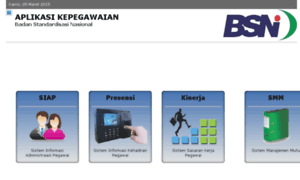 Simpeg.bsn.go.id: APLIKASI KEPEGAWAIAN: Login Page