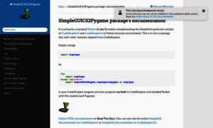 Simpleguics2pygame.readthedocs.io thumbnail