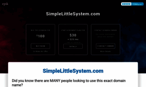 Simplelittlesystem.com thumbnail