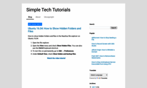 Simpletechtutorials.blogspot.com thumbnail