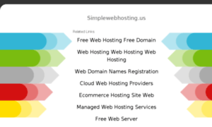 Simplewebhosting.us thumbnail