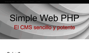 Simplewebphp.com thumbnail