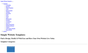 Simplewebsitetemplates.com thumbnail