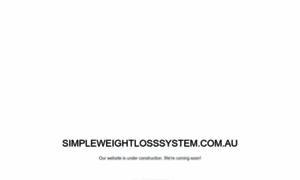 Simpleweightlosssystem.com.au thumbnail